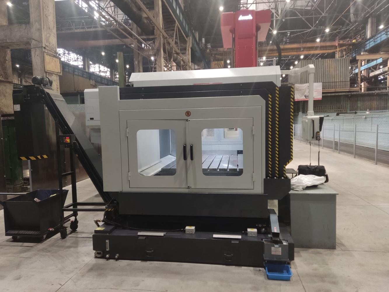 Запуск вертикально-фрезерного обрабатывающего центра AWEA SP-2016