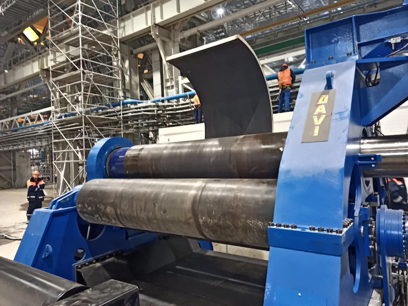 Монтаж и пуско-наладка двух четырехвалковых гибочных станков DAVI