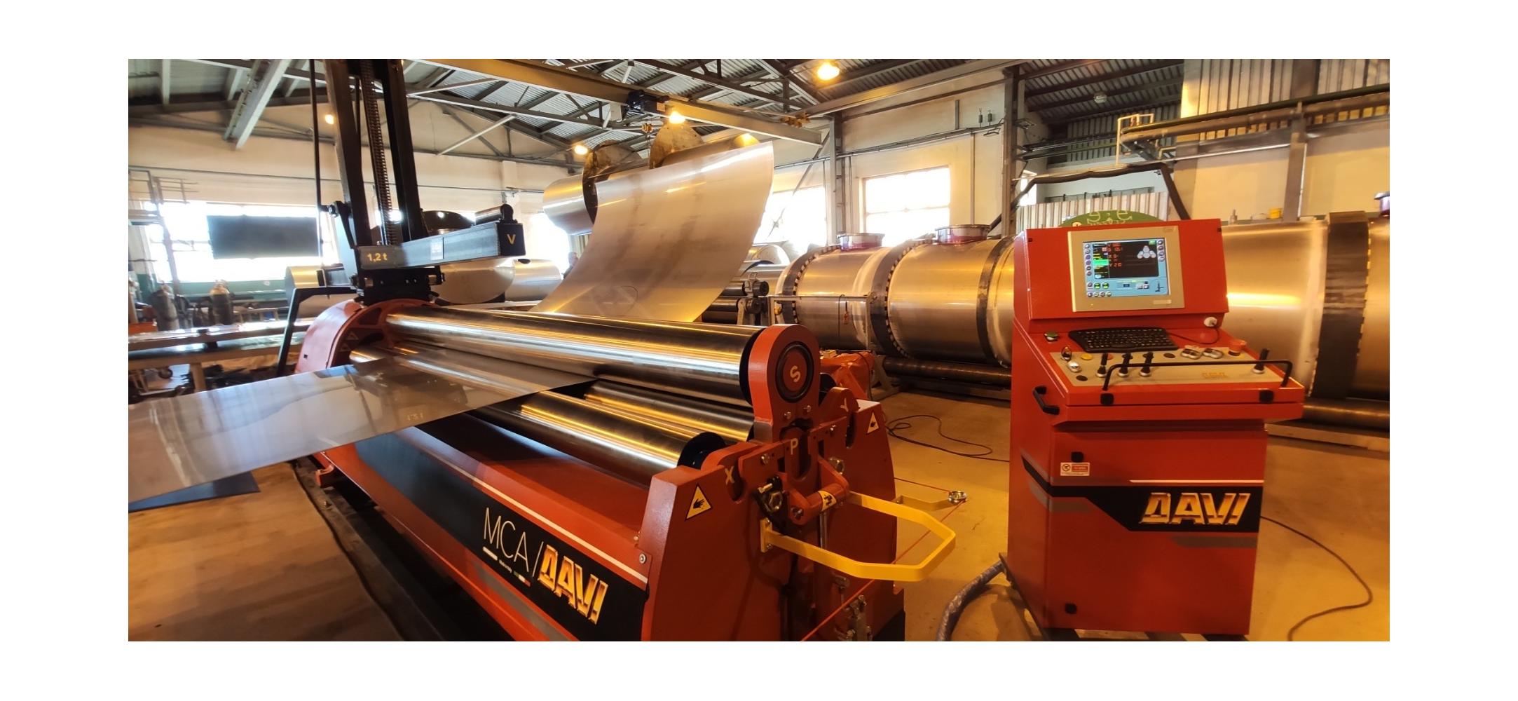 4-валковый гидравлический листогибочный станок