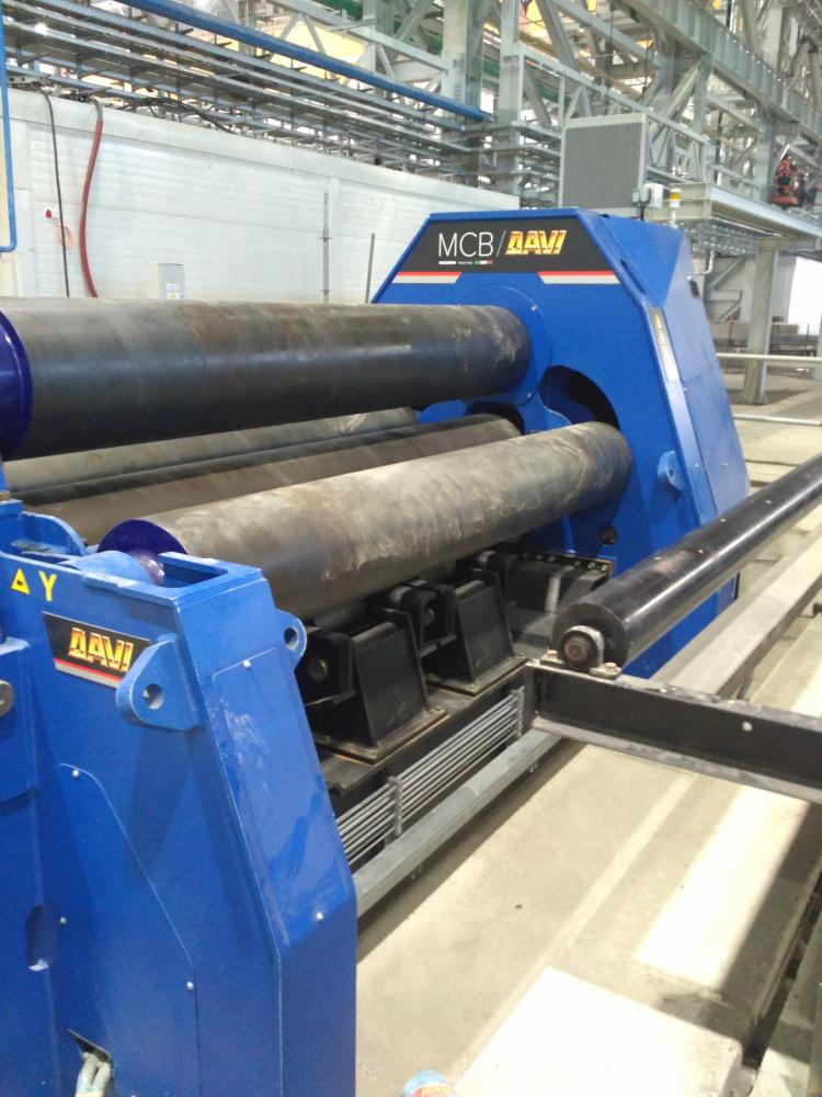 Монтаж и пуско-наладка двух четырехвалковых гибочных станков DAVI