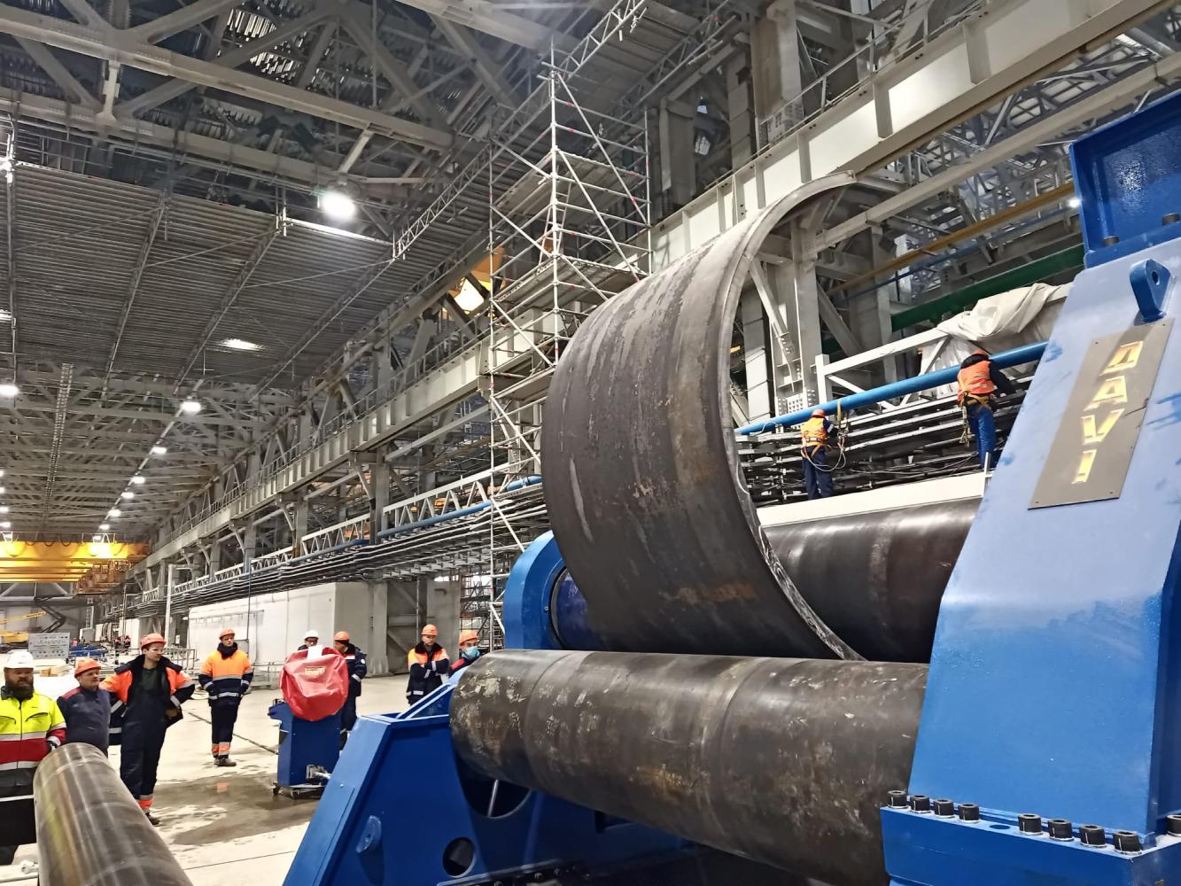 Монтаж и пуско-наладка двух четырехвалковых гибочных станков DAVI