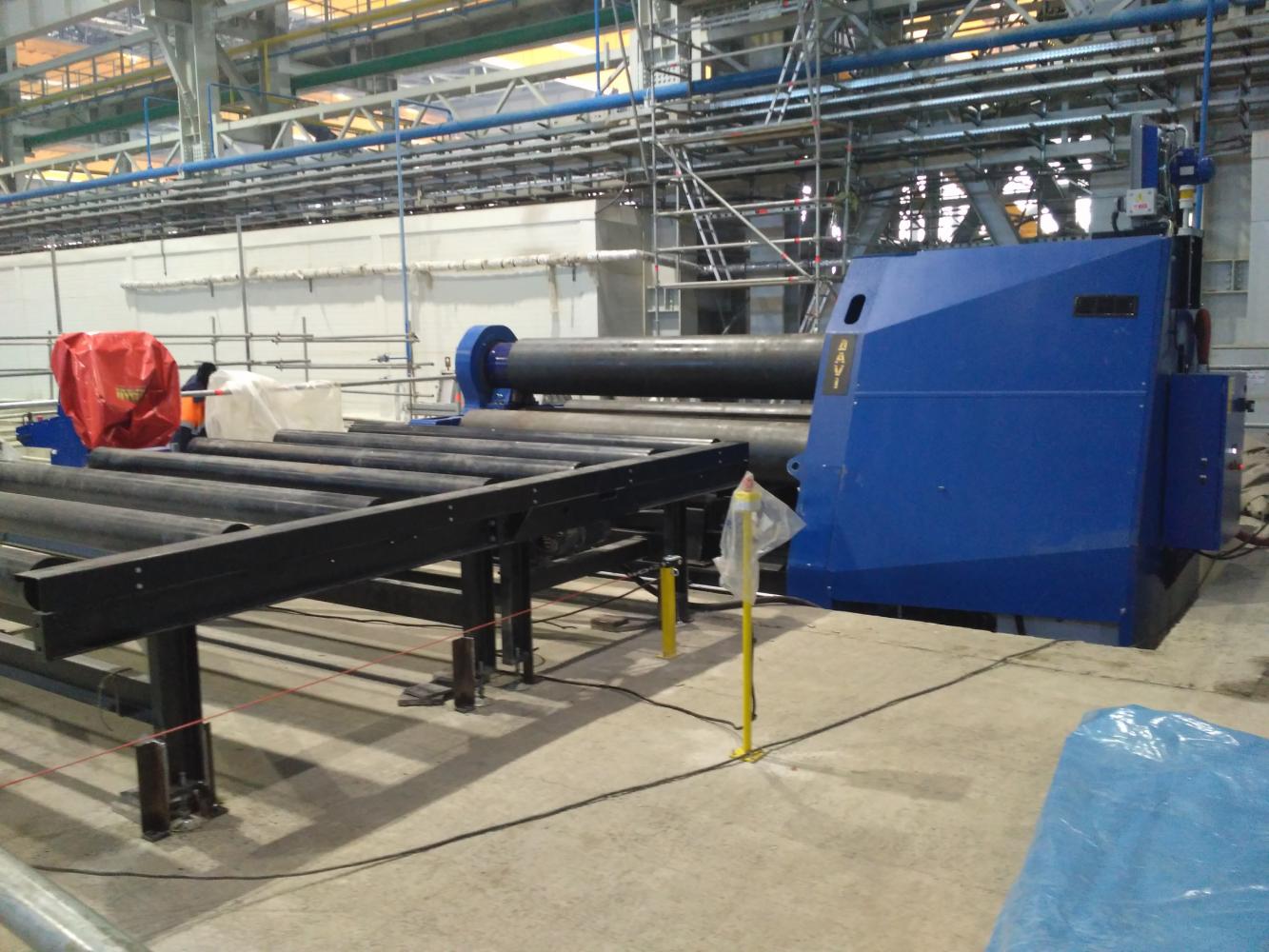 Монтаж и пуско-наладка двух четырехвалковых гибочных станков DAVI