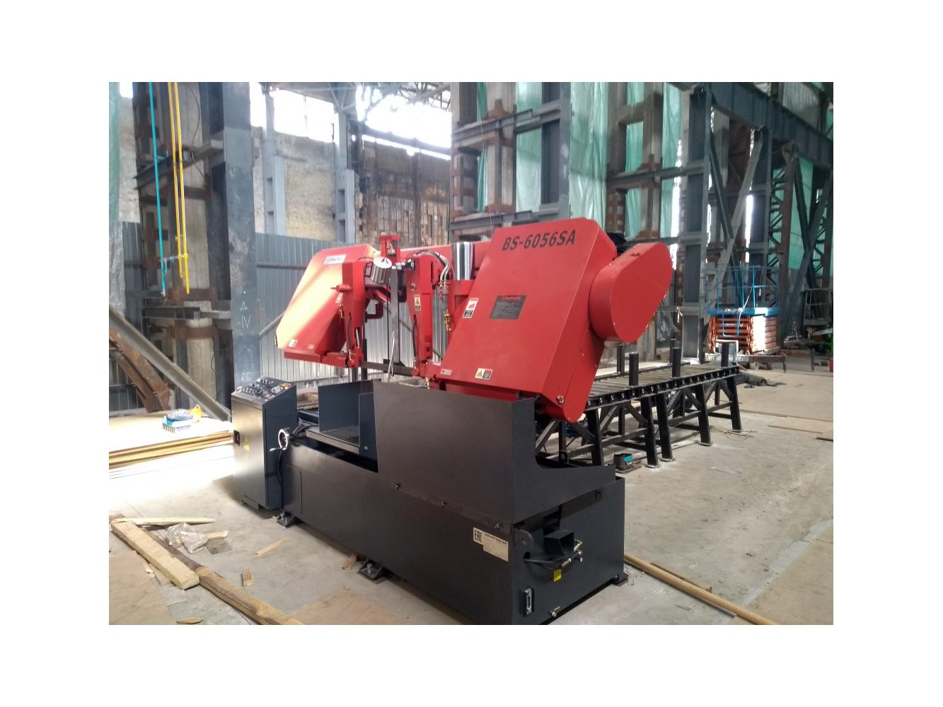 Введен в эксплуатацию полуавтоматический ленточнопильный станок ProTech BS-6056SA