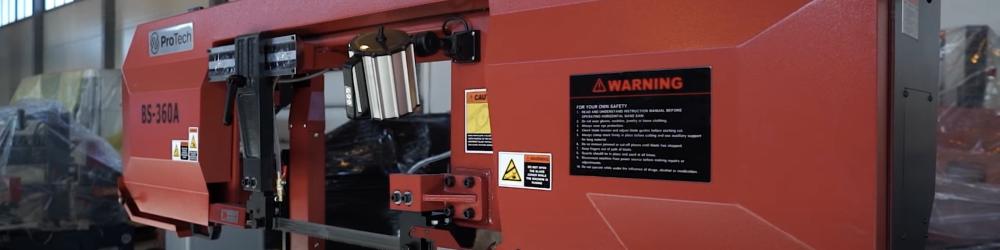 Полуавтоматический ленточнопильный станок колонного типа