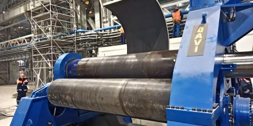 Осуществлены монтажные и пуско-наладочные работы двух четырехвалковых гибочных станков DAVI