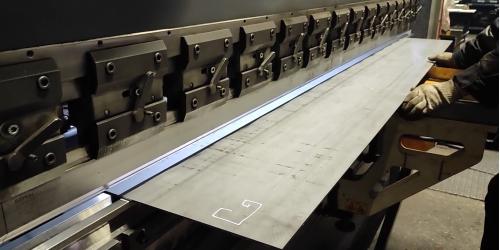 Отладка изготовления детали на листогибочном прессе Baykal