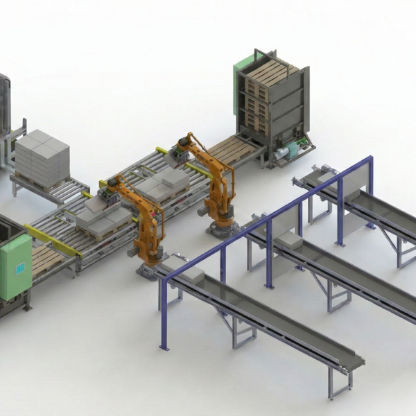 Паллетирование сыпучих грузов в мешках