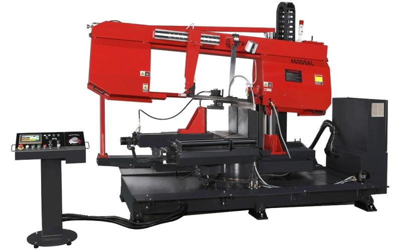 Полуавтоматический ленточнопильный станок колонного типа ProTech BS-460DSAL Полуавтоматический ленточнопильный станок колонного типа