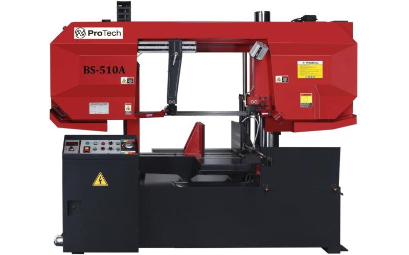 Полуавтоматический ленточнопильный станок колонного типа ProTech BS-510А Полуавтоматический ленточнопильный станок колонного типа