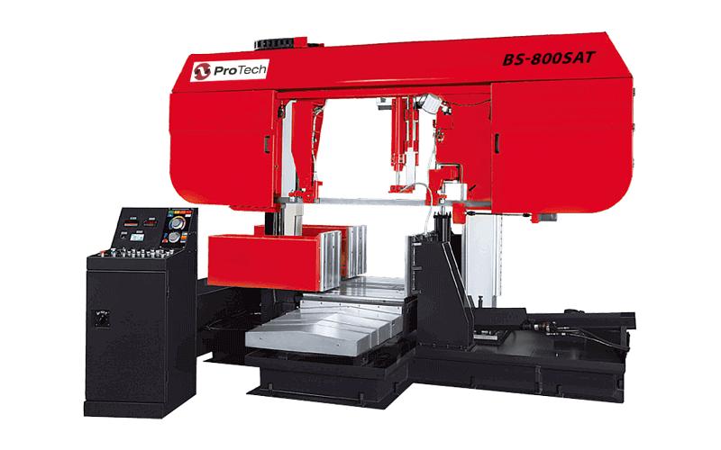 Полуавтоматический ленточнопильный станок колонного типа ProTech BS-800SАT Полуавтоматический ленточнопильный станок колонного типа