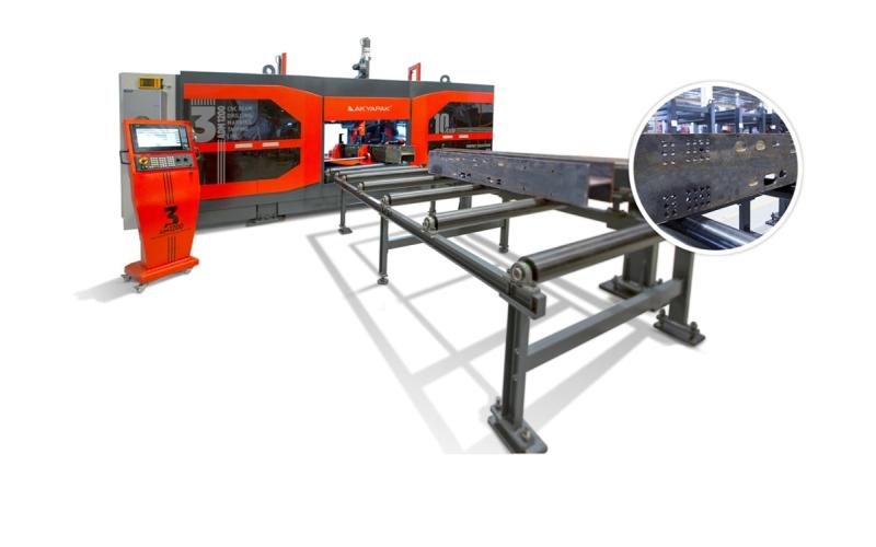 Автоматизированная линия сверления профиля AKYAPAK 3 ADM 1300 Автоматизированная линия сверления профиля