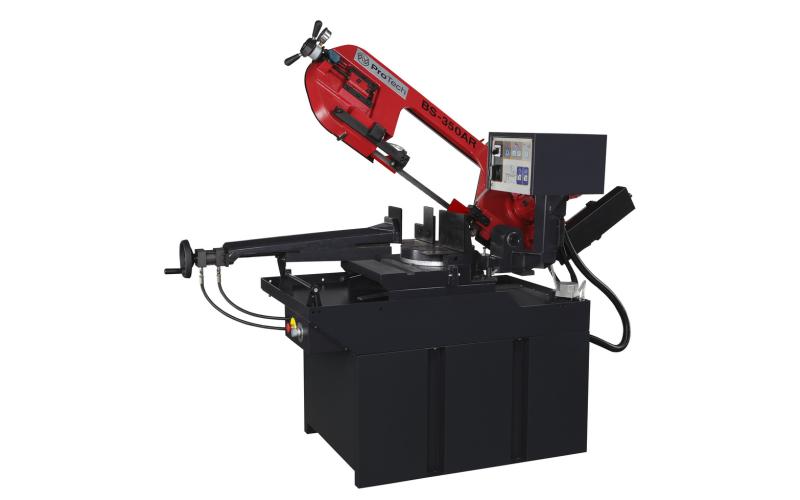  Полуавтоматический ленточнопильный станок маятникового типа ProTech BS-350AR  Полуавтоматический ленточнопильный станок маятникового типа