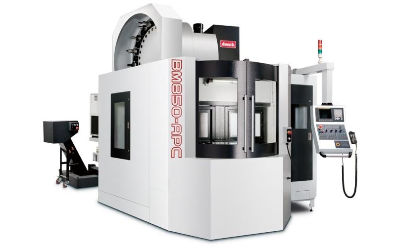 Двухпаллетный вертикально-фрезерный обрабатывающий центр с ЧПУ AWEA BM-850-APC Двухпаллетный вертикально-фрезерный обрабатывающий центр с ЧПУ