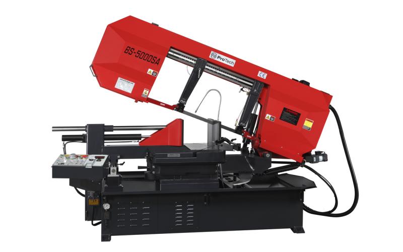 Полуавтоматический ленточнопильный станок маятникового типа ProTech BS-500DSA Полуавтоматический ленточнопильный станок маятникового типа