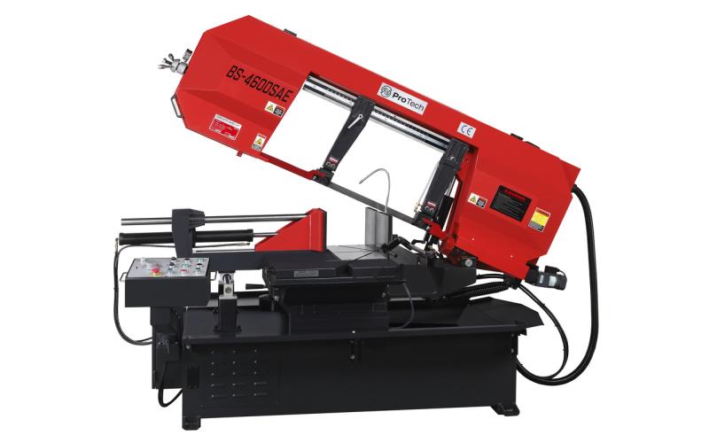 Полуавтоматический ленточнопильный станок маятникового типа ProTech BS-460DSAE Полуавтоматический ленточнопильный станок маятникового типа