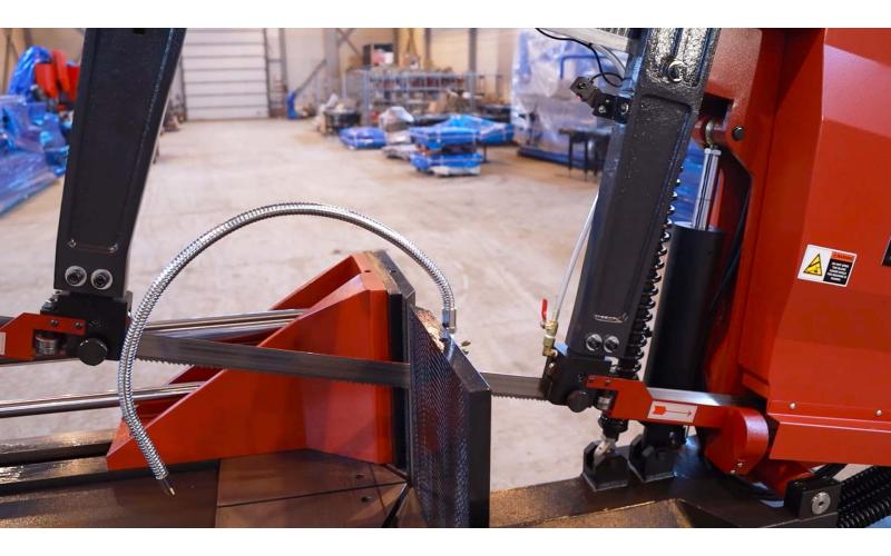 Полуавтоматический ленточнопильный станок маятникового типа ProTech BS-500DSA Полуавтоматический ленточнопильный станок маятникового типа