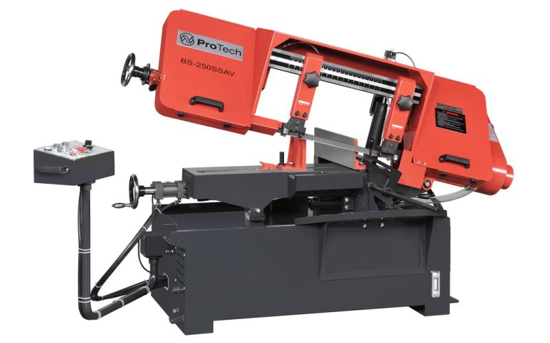 Полуавтоматический ленточнопильный станок маятникового типа ProTech BS-250SSAV Полуавтоматический ленточнопильный станок маятникового типа