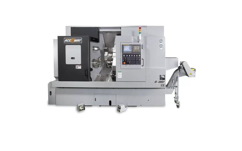 Токарный станок с ЧПУ с Y-осью и противошпинделем ACCUWAY UT-300SY Токарный станок с ЧПУ с Y-осью и противошпинделем