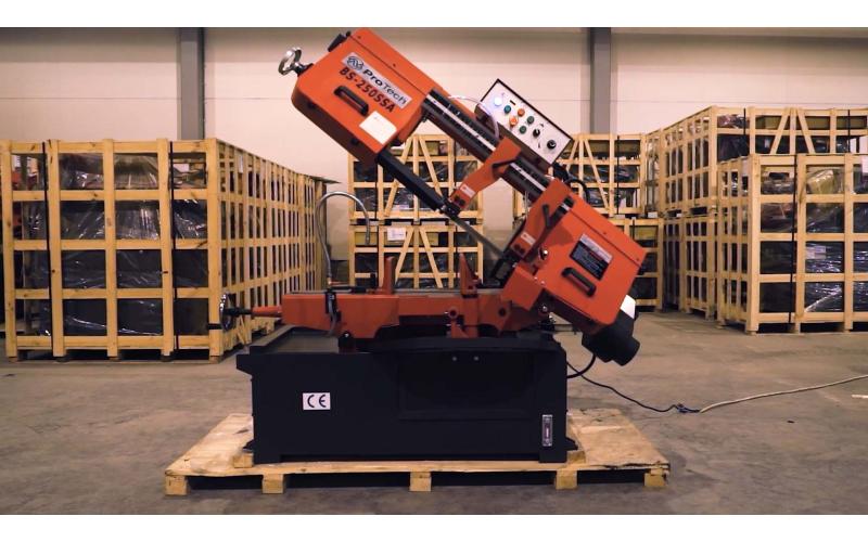 Полуавтоматический ленточнопильный станок маятникового типа ProTech BS-250SSA Полуавтоматический ленточнопильный станок маятникового типа