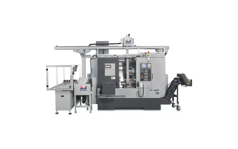 Токарный станок с ЧПУ с противошпинделем и приводным инструментом ACCUWAY UT-200SM Токарный станок с ЧПУ с противошпинделем и приводным инструментом