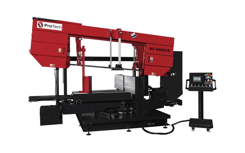 Полуавтоматический ленточнопильный станок маятникового типа ProTech BS-560DSA Полуавтоматический ленточнопильный станок маятникового типа