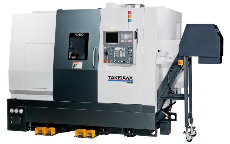 2-револьверный обрабатывающий центр с Y-осью и противошпинделем Takisawa FX-600 2-револьверный обрабатывающий центр с Y-осью и противошпинделем