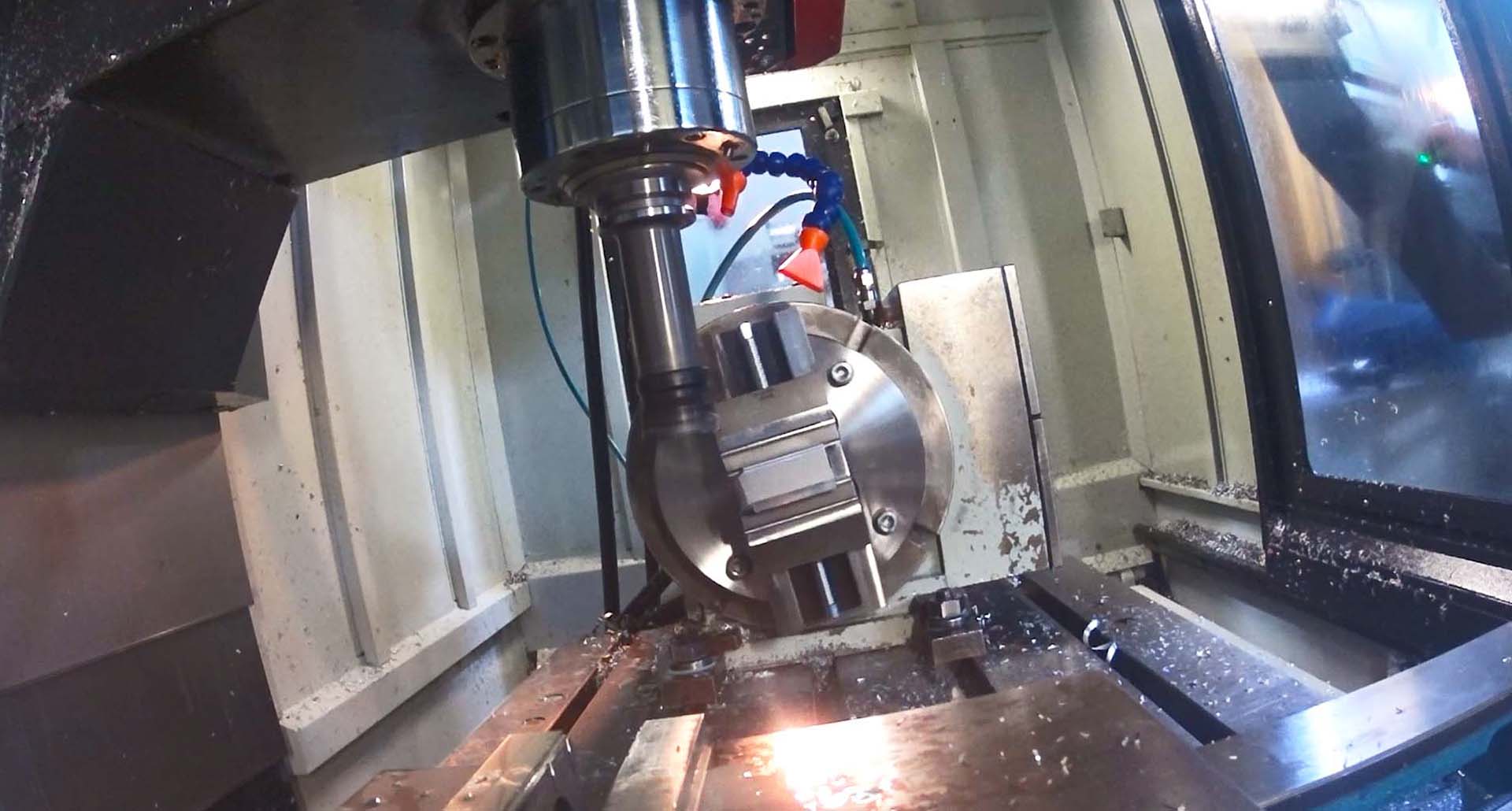 Обработка детали со всех сторон на четырехосевом фрезерном станке