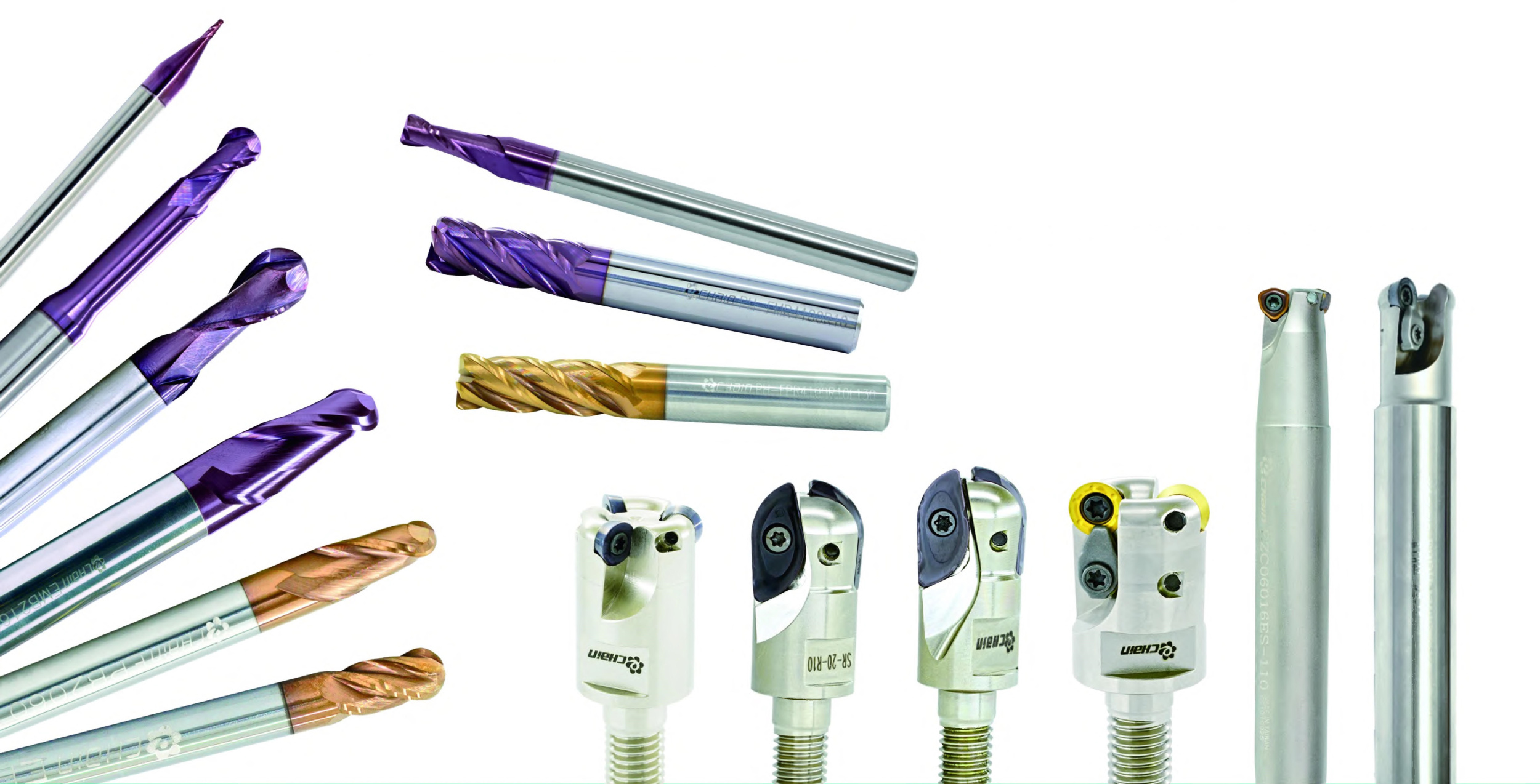 Концевые фрезы могут быть со сменными пластинами или сменными головками