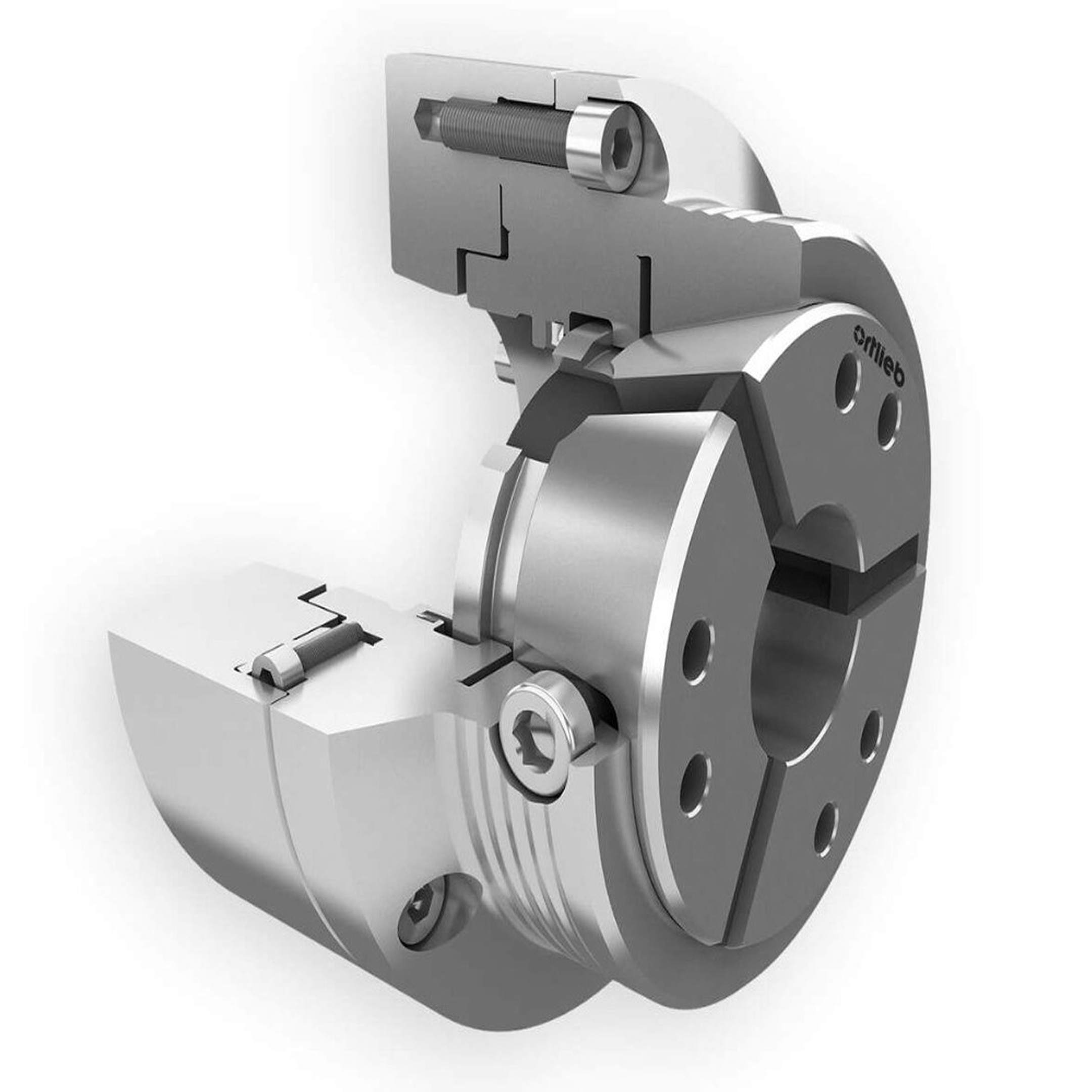 Цанговый патрон в разрезе