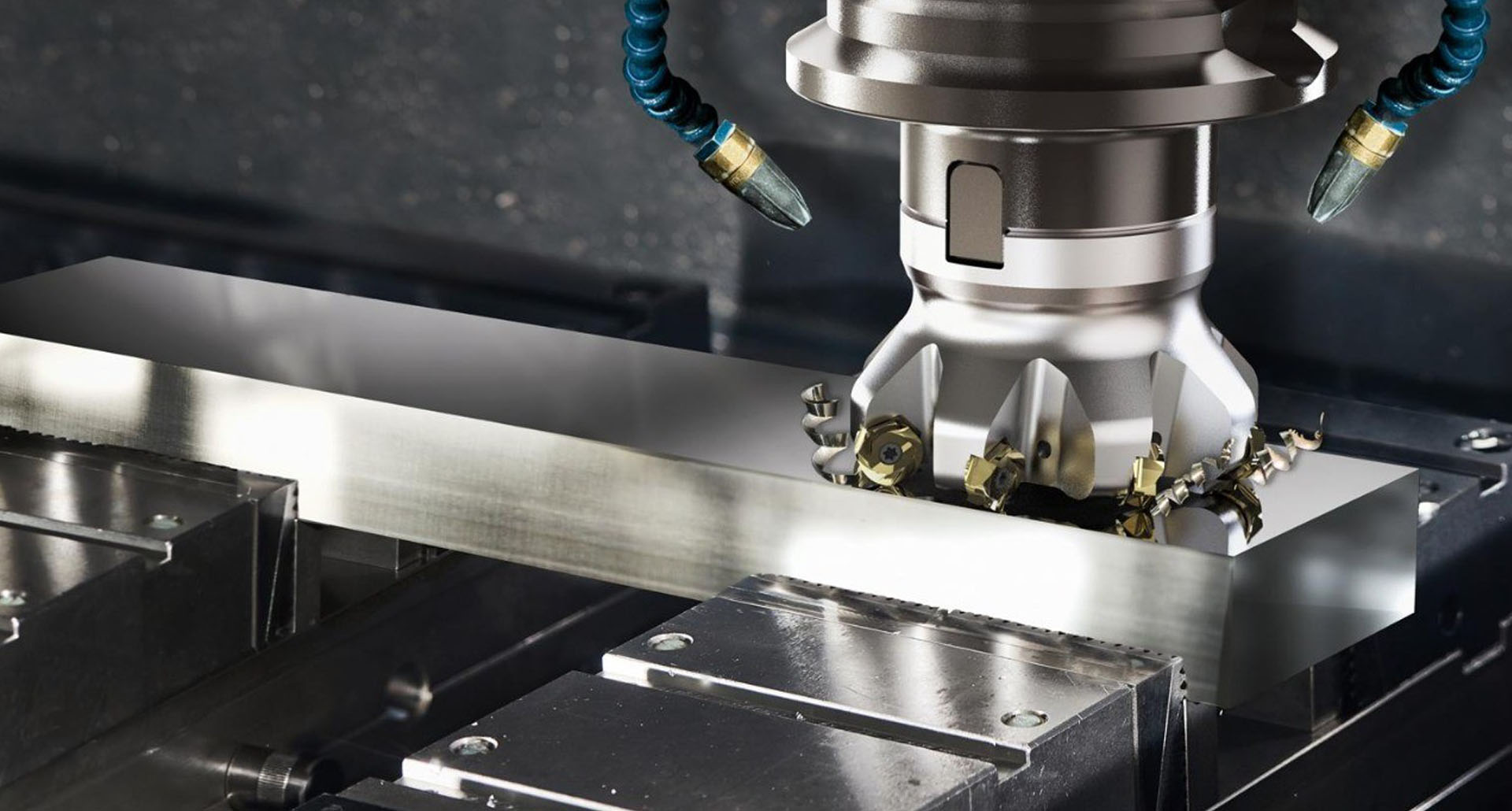 Фрезерование плоскости торцевой фрезой с СМП